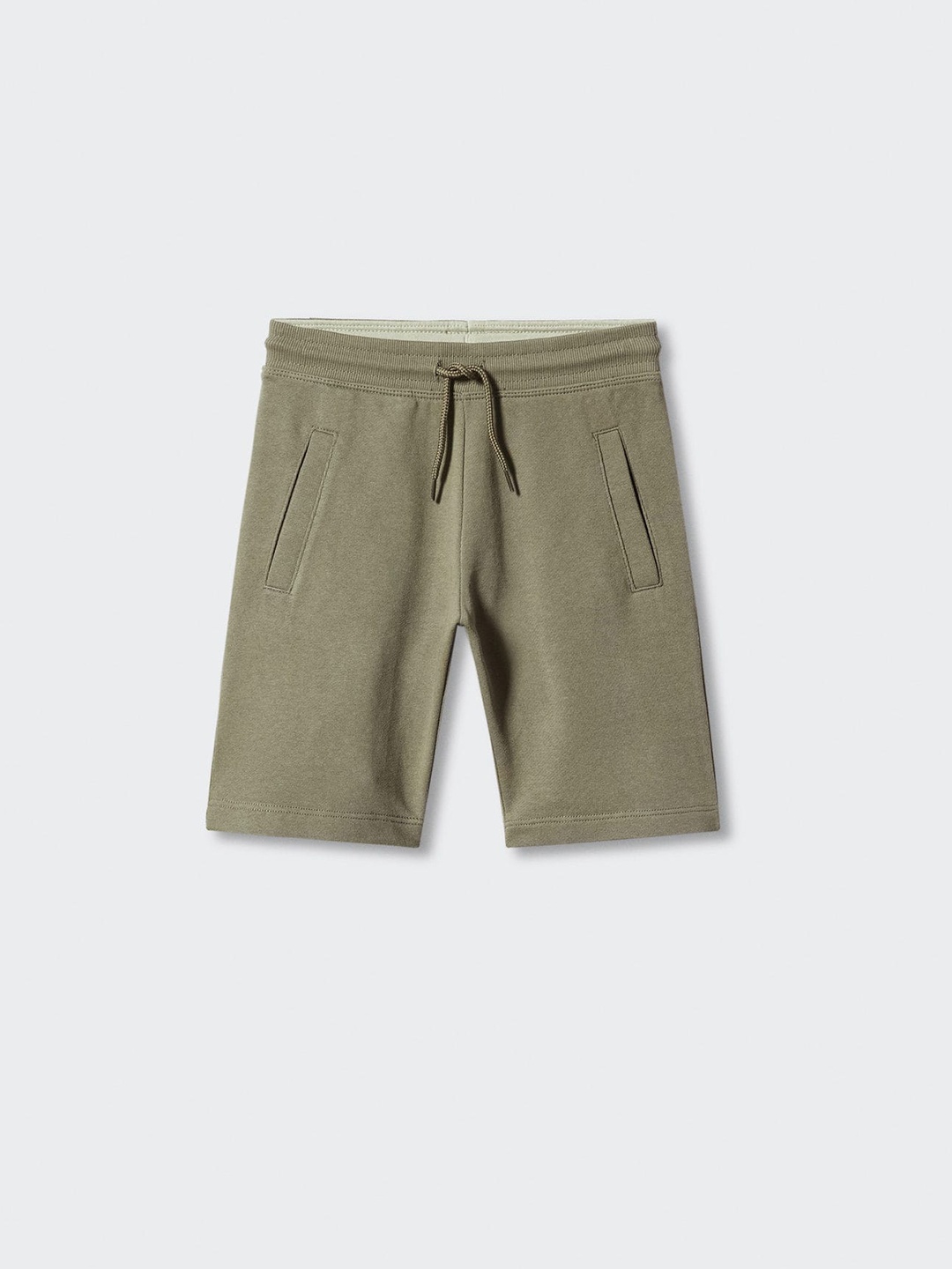 

Mango Kids Boys Pure Cotton Sustainable Regular Shorts, Olive