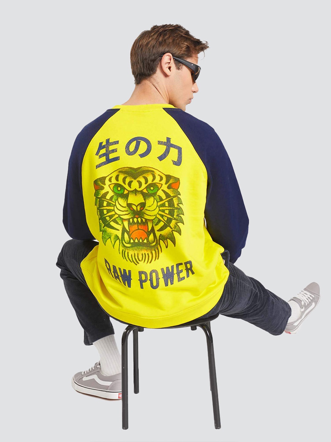 

Bonkers Corner Graphic Printed Cotton Sweatshirt, Yellow
