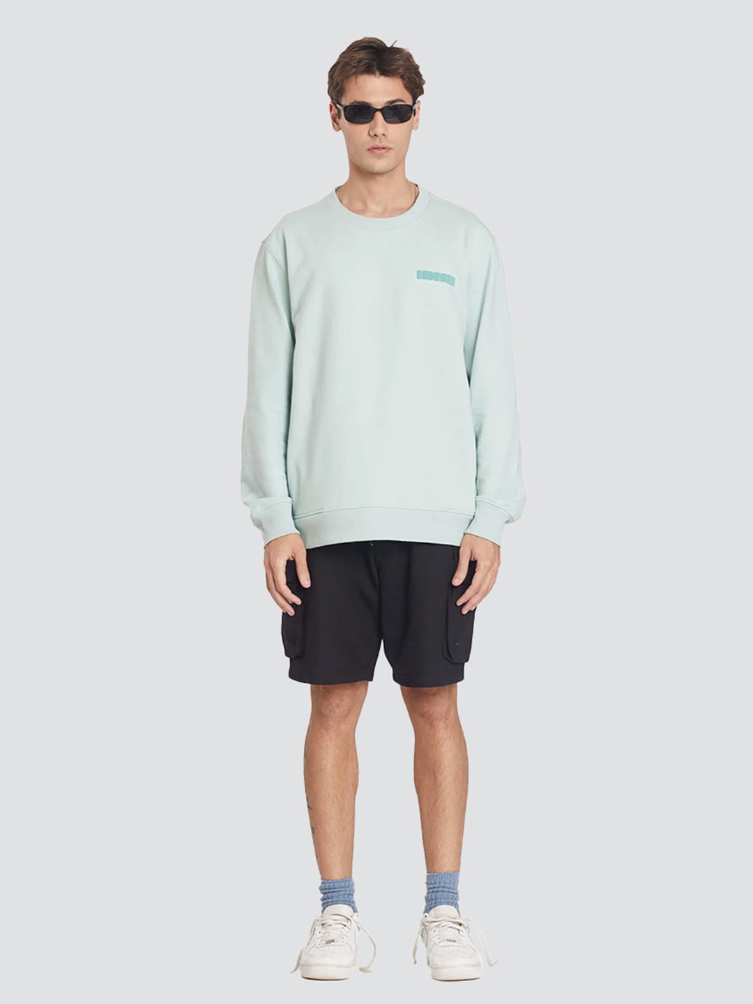 

Bonkers Corner Round Neck Cotton Sweatshirt, Green