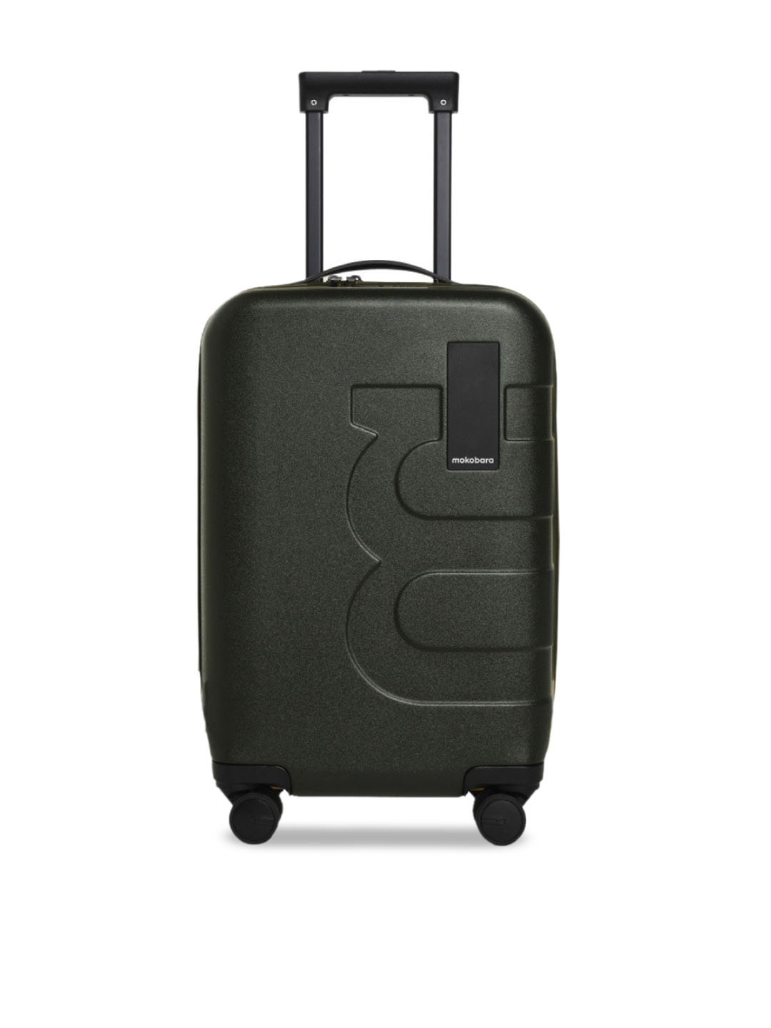 

MOKOBARA Textured Hard-Sided Small Trolley Suitcase, Green