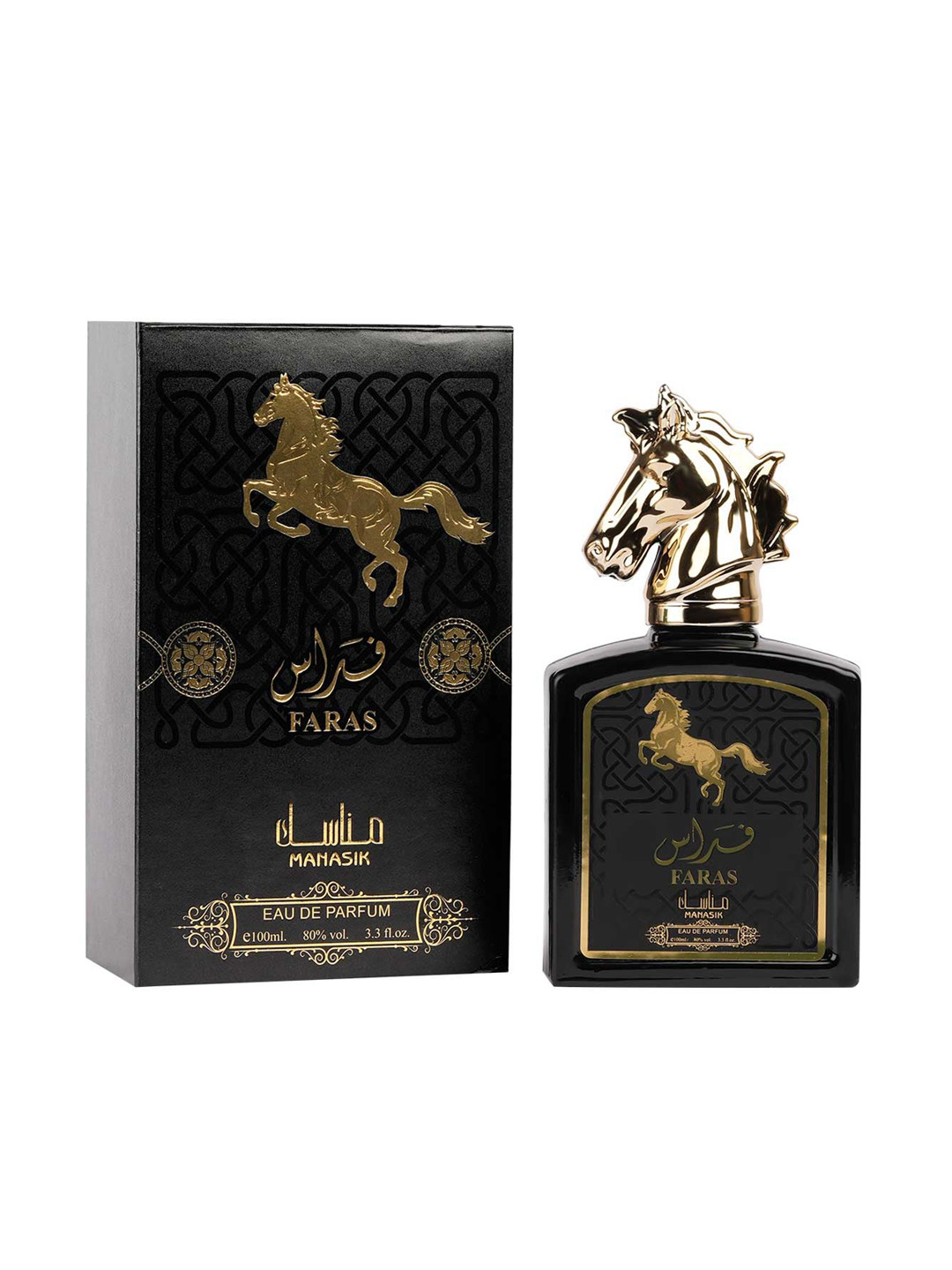

MANASIK Women Faras Long-Lasting Eau de Parfum with Soothing Fragrance - 100ml, Black