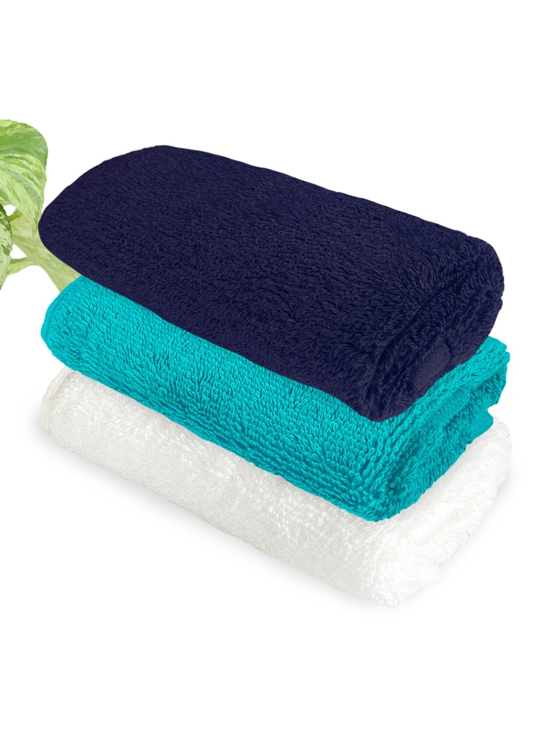 

Heelium Unisex Pack of 3 Bamboo Super Soft & Quick Drying Face Towel, Blue