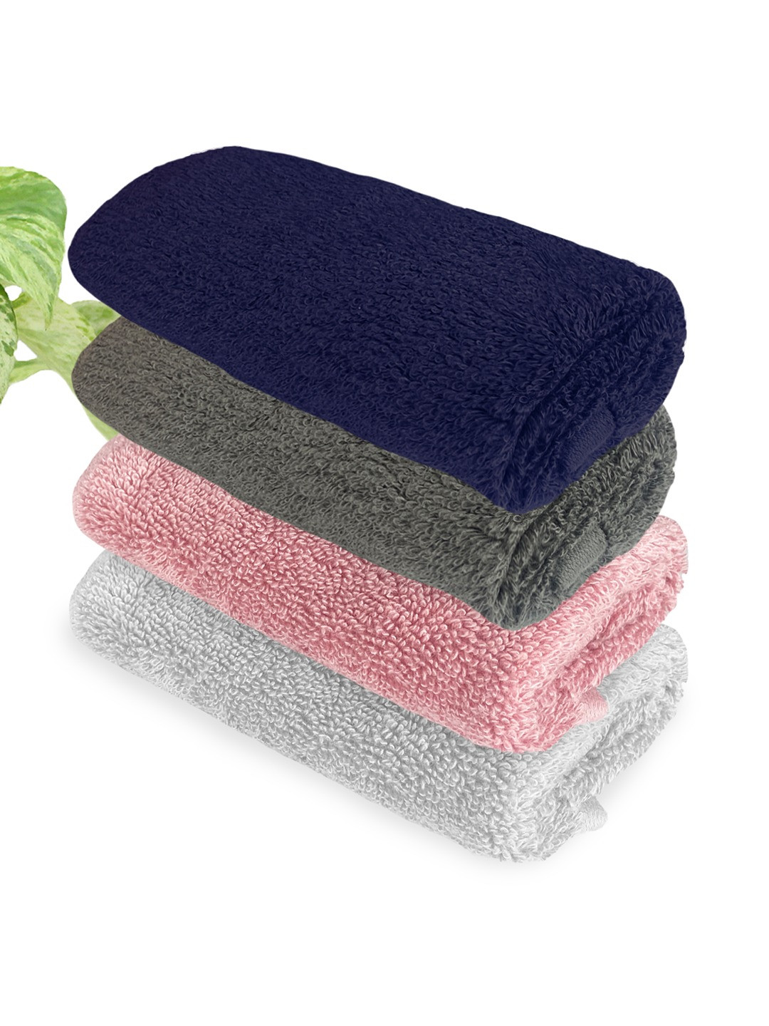 

Heelium Unisex Pack of 4 Bamboo Super Soft & Quick Drying Face Towel, Blue