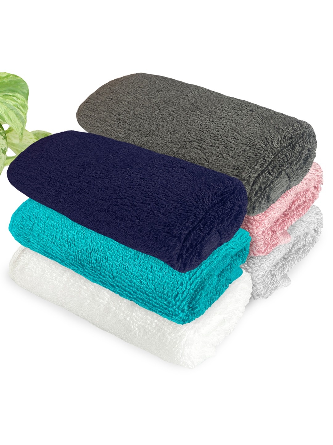 

Heelium Unisex Pack of 6 Bamboo Super Soft & Quick Drying Face Towel, White
