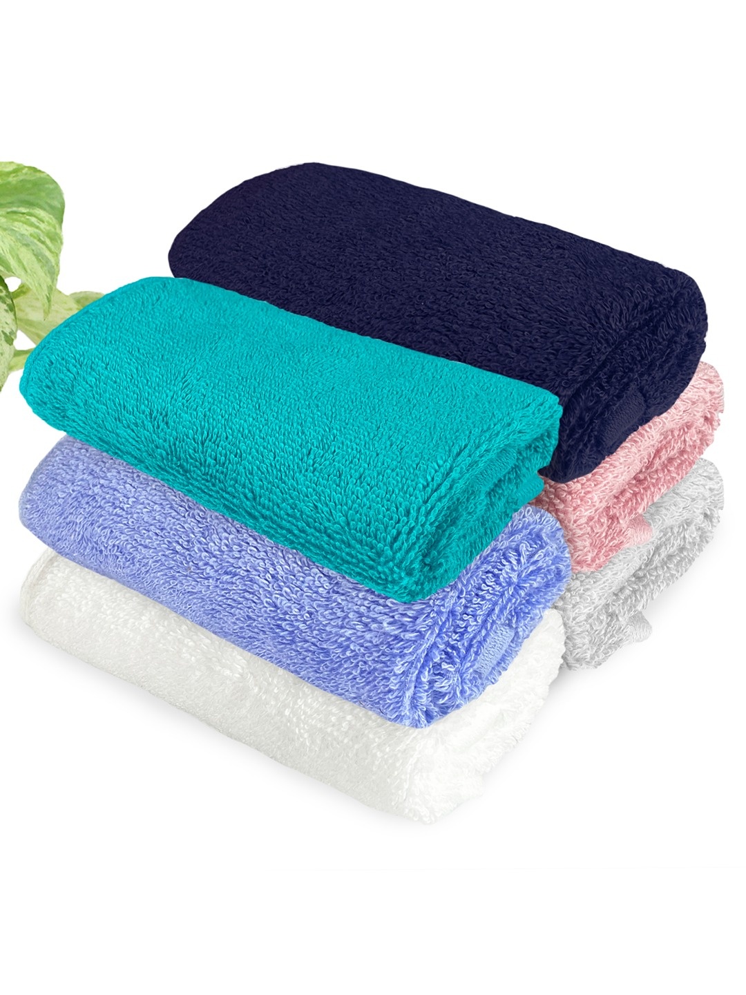 

Heelium Unisex Pack of 6 Bamboo Super Soft & Quick Drying Face Towel, Turquoise blue