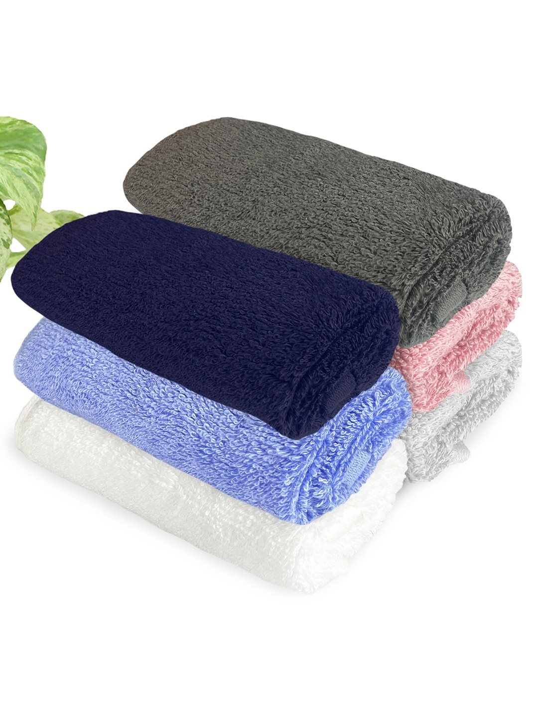 

Heelium Unisex Pack of 6 Bamboo Super Soft & Quick Drying Face Towel, Grey