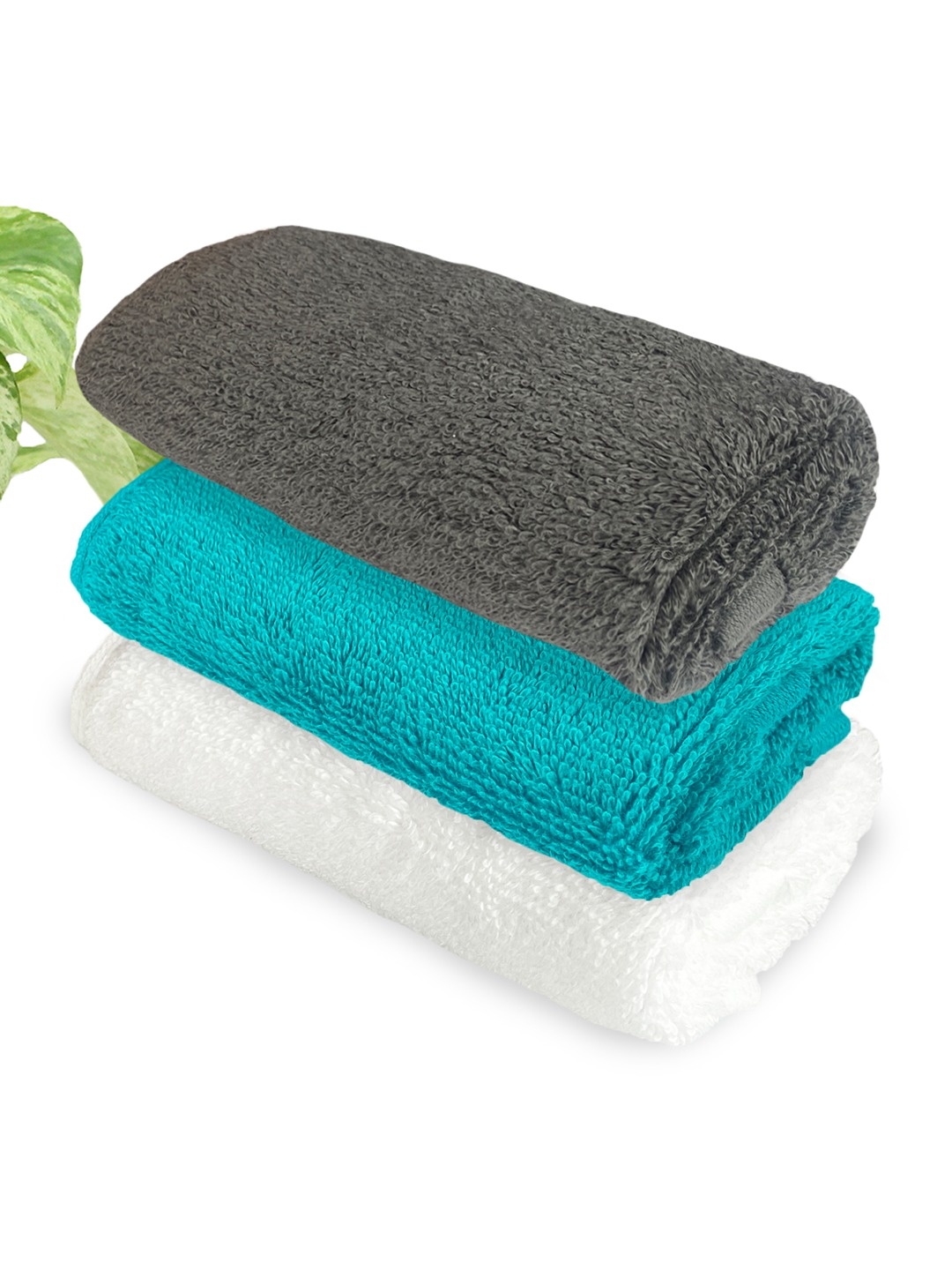 

Heelium Unisex Pack of 3 Bamboo Super Soft & Quick Drying Face Towel, Teal