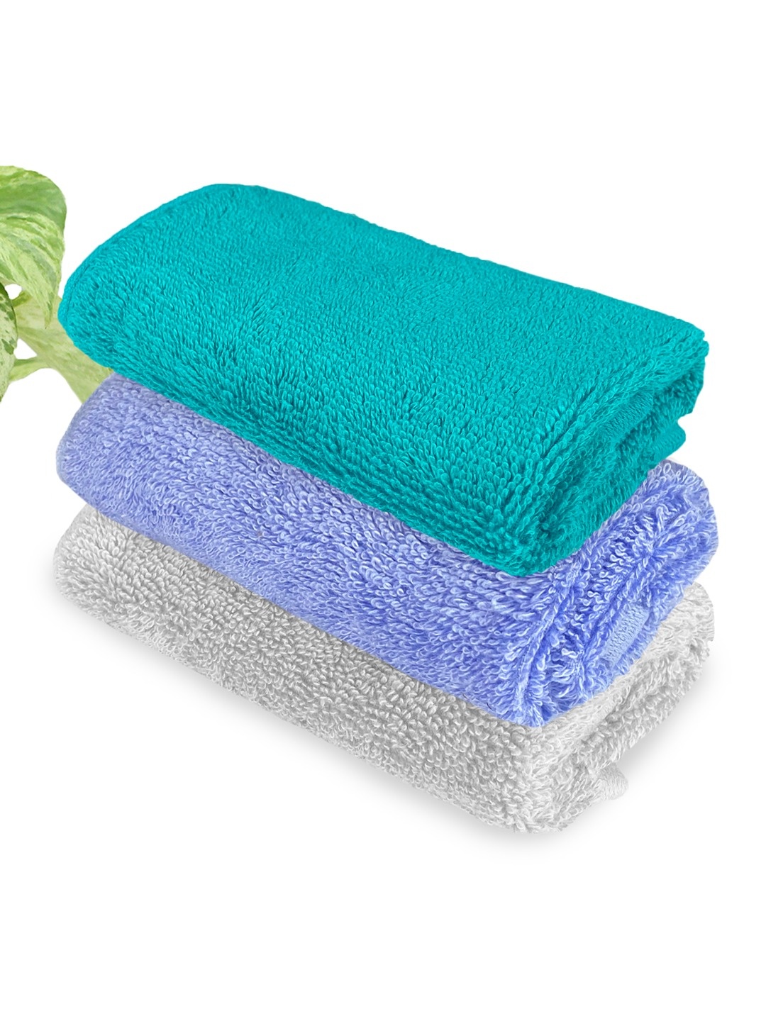 

Heelium Unisex Pack of 3 Bamboo Super Soft & Quick Drying Face Towel, Grey