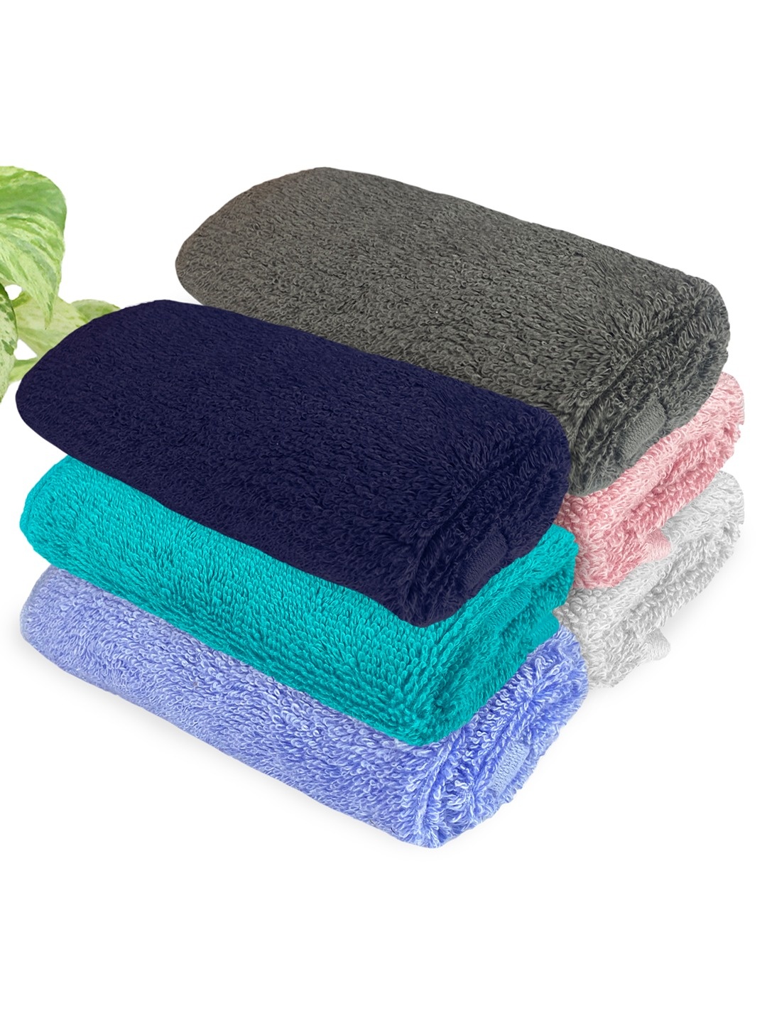 

Heelium Unisex Pack of 6 Bamboo Super Soft & Quick Drying Face Towel, Grey