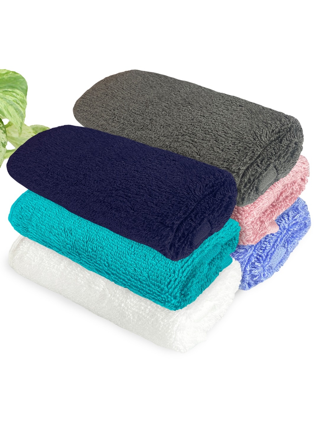 

Heelium Unisex Pack of 6 Bamboo Super Soft & Quick Drying Face Towel, Peach