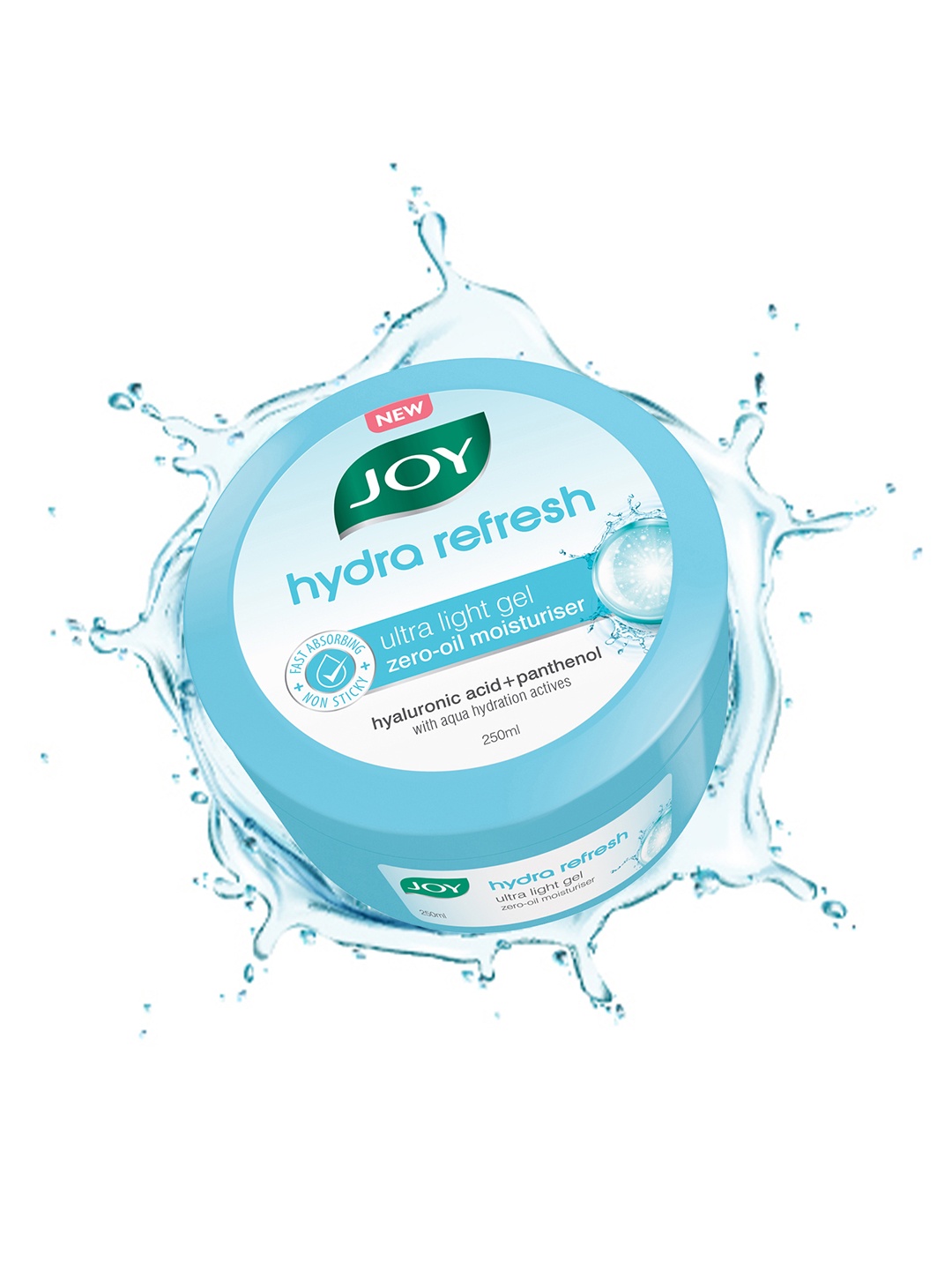 

JOY Ultra Light Oil Free Face Moisturizer Gel with Hyaluronic Acid - 250ml, Blue