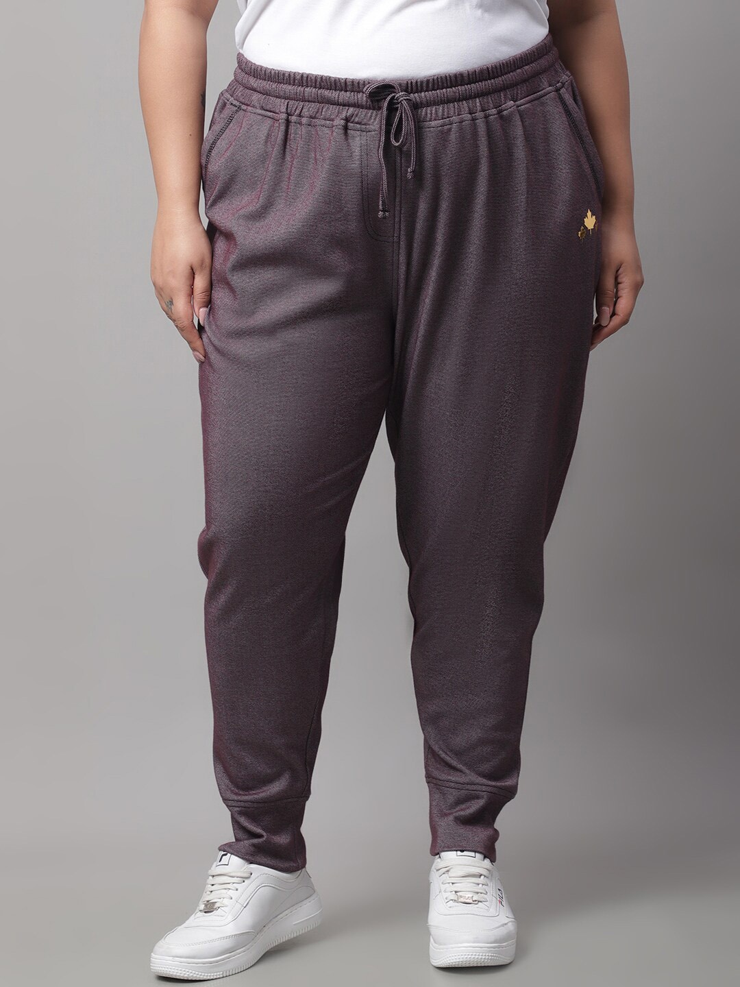 

Rute Women Plus Size Cotton Joggers, Brown