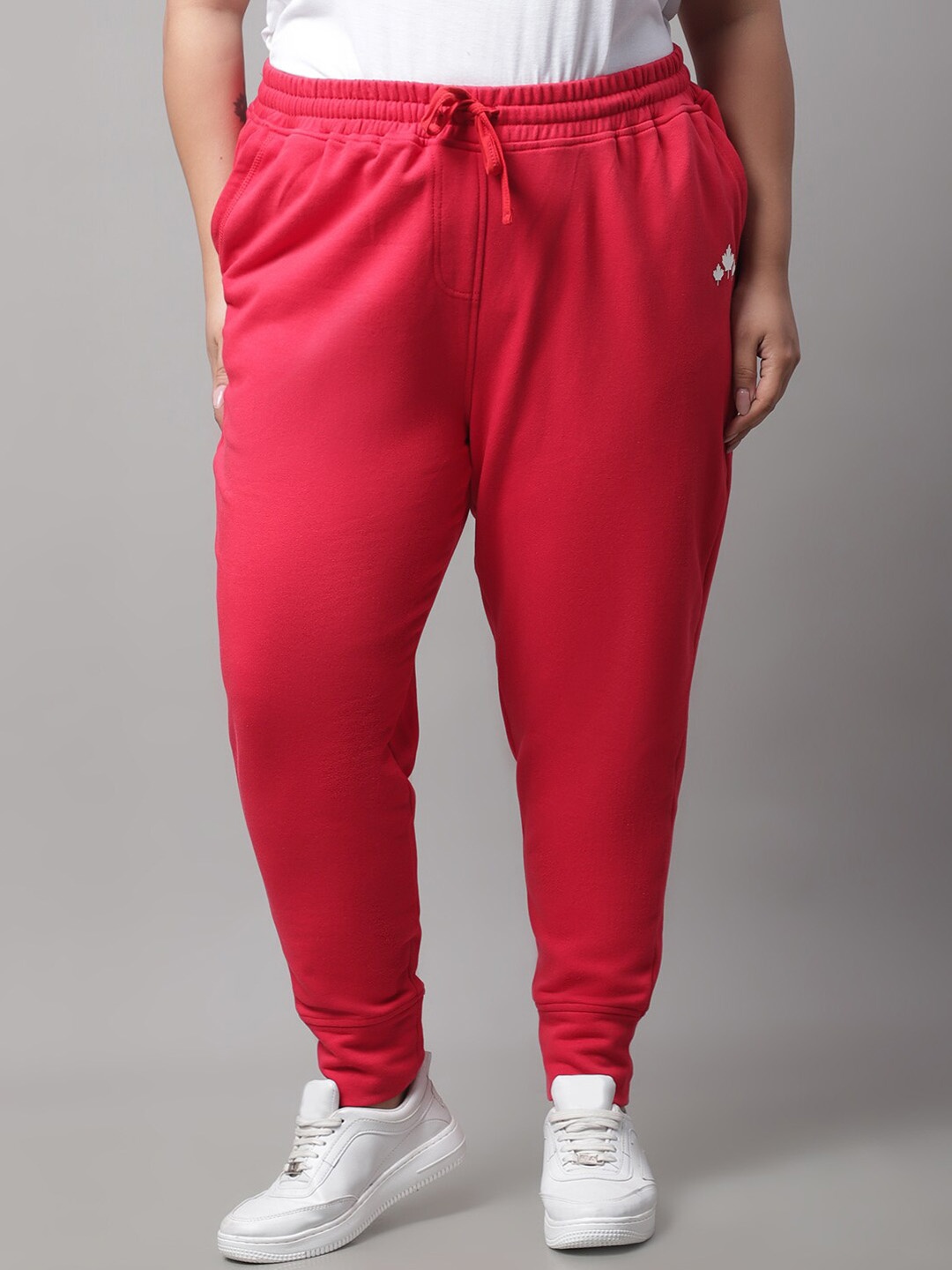 

Rute Women Plus Size Regular-Fit Cotton Joggers, Red