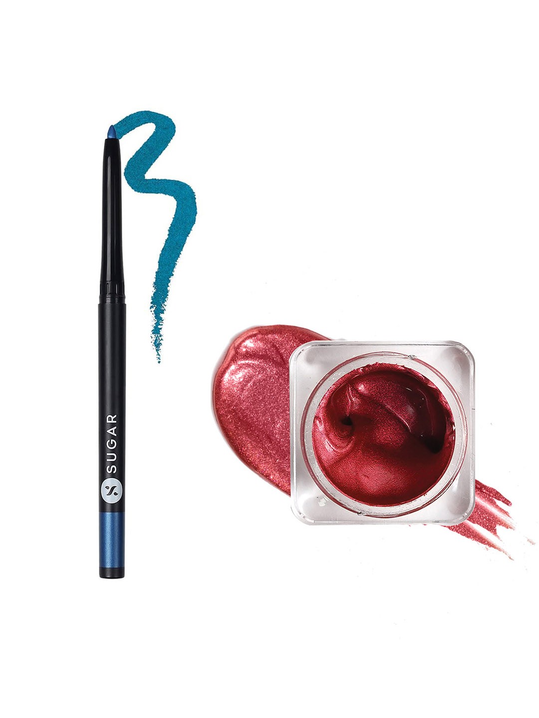 

SUGAR Set of Kohl Of Honour Intense Kajal - 06 & Eye Love Jelly Eyeshadow - 06, Red