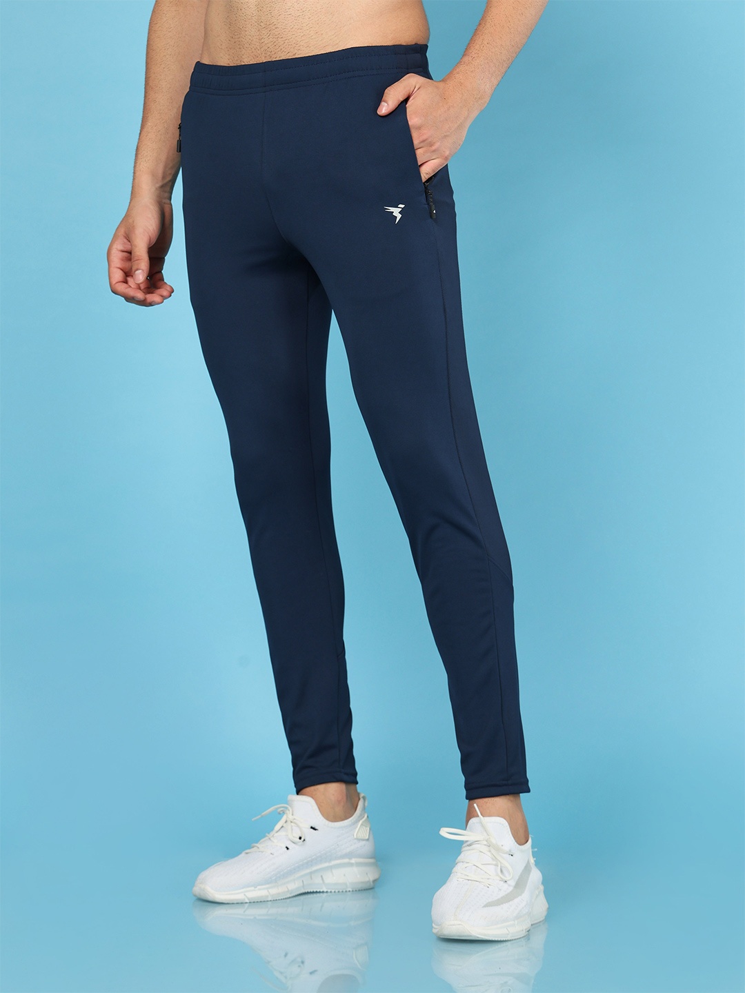 

Technosport Men Rapid Dry Active Slim Fit Track Pants, Navy blue