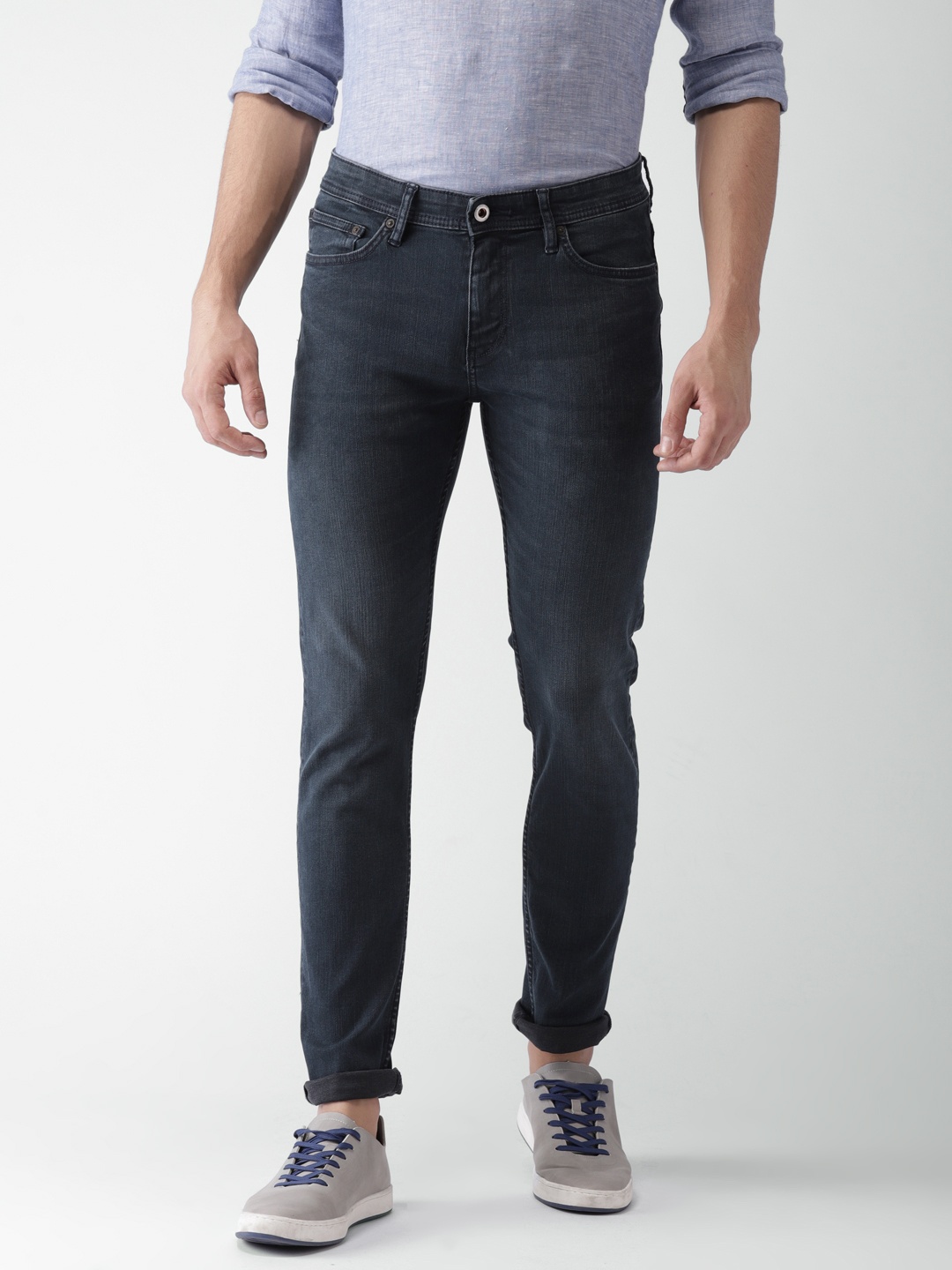

Celio Men Blue Slim Fit Mid-Rise Clean Look Stretchable Jeans