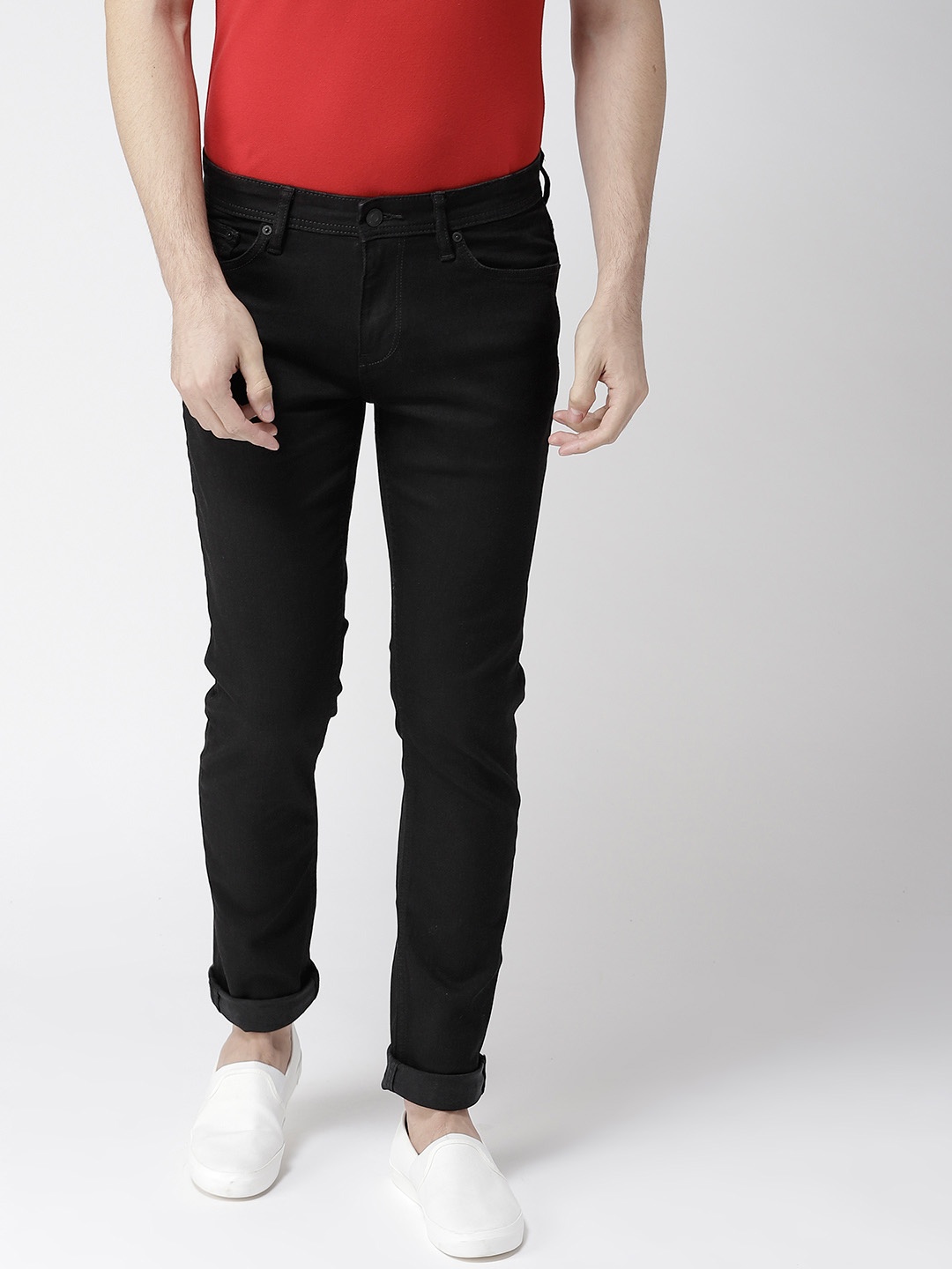 

Celio Men Black Slim Fit Mid-Rise Clean Look Stretchable Jeans