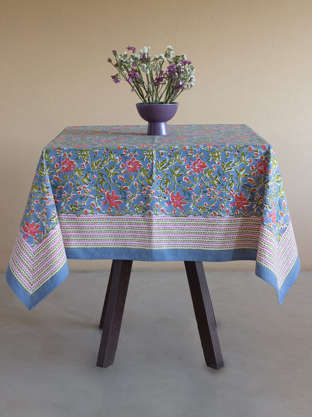 

The Wishing Chair Blue Printed Cotton Table Cloth