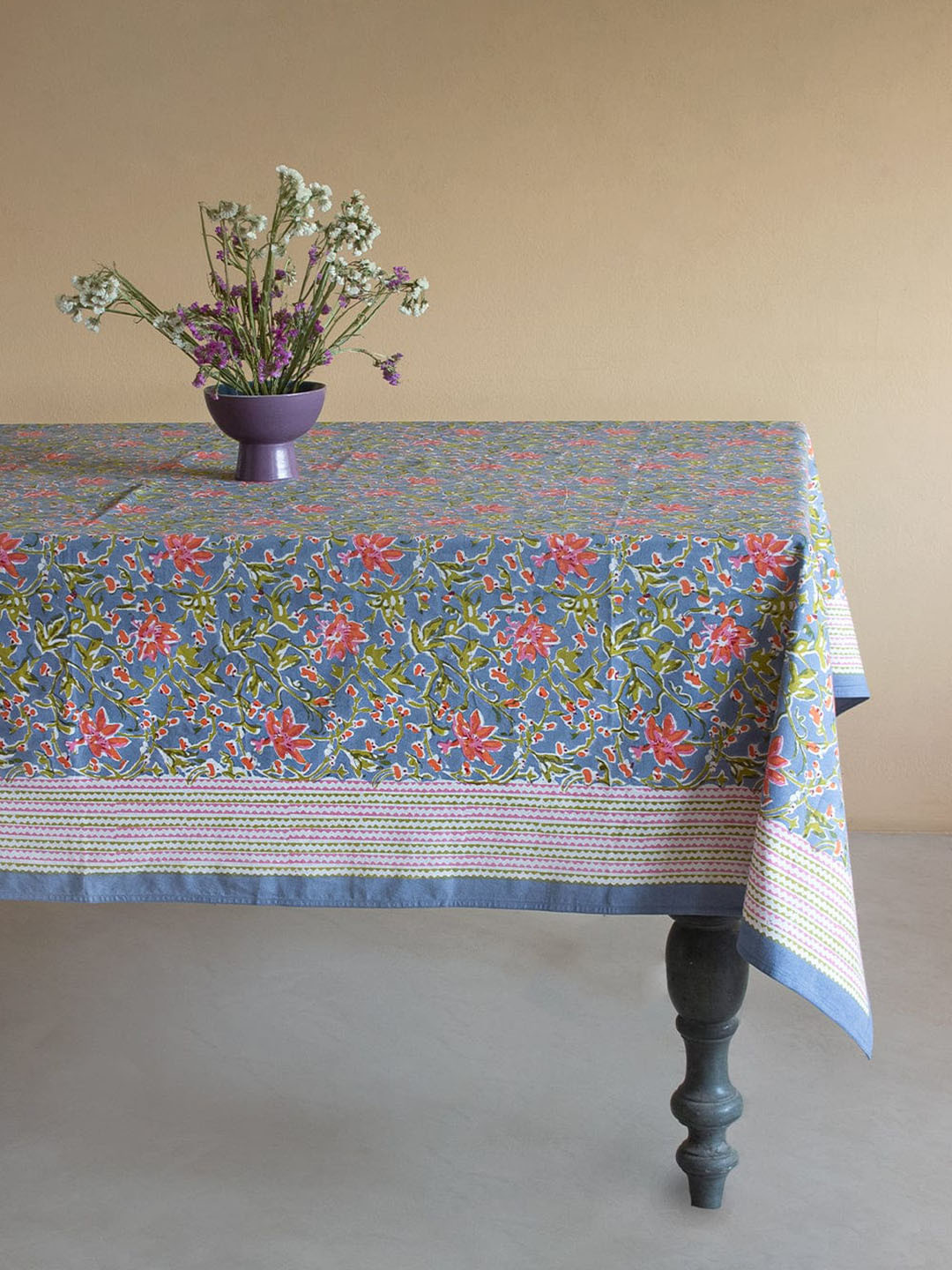 

The Wishing Chair Blue Printed Cotton Table Cloth