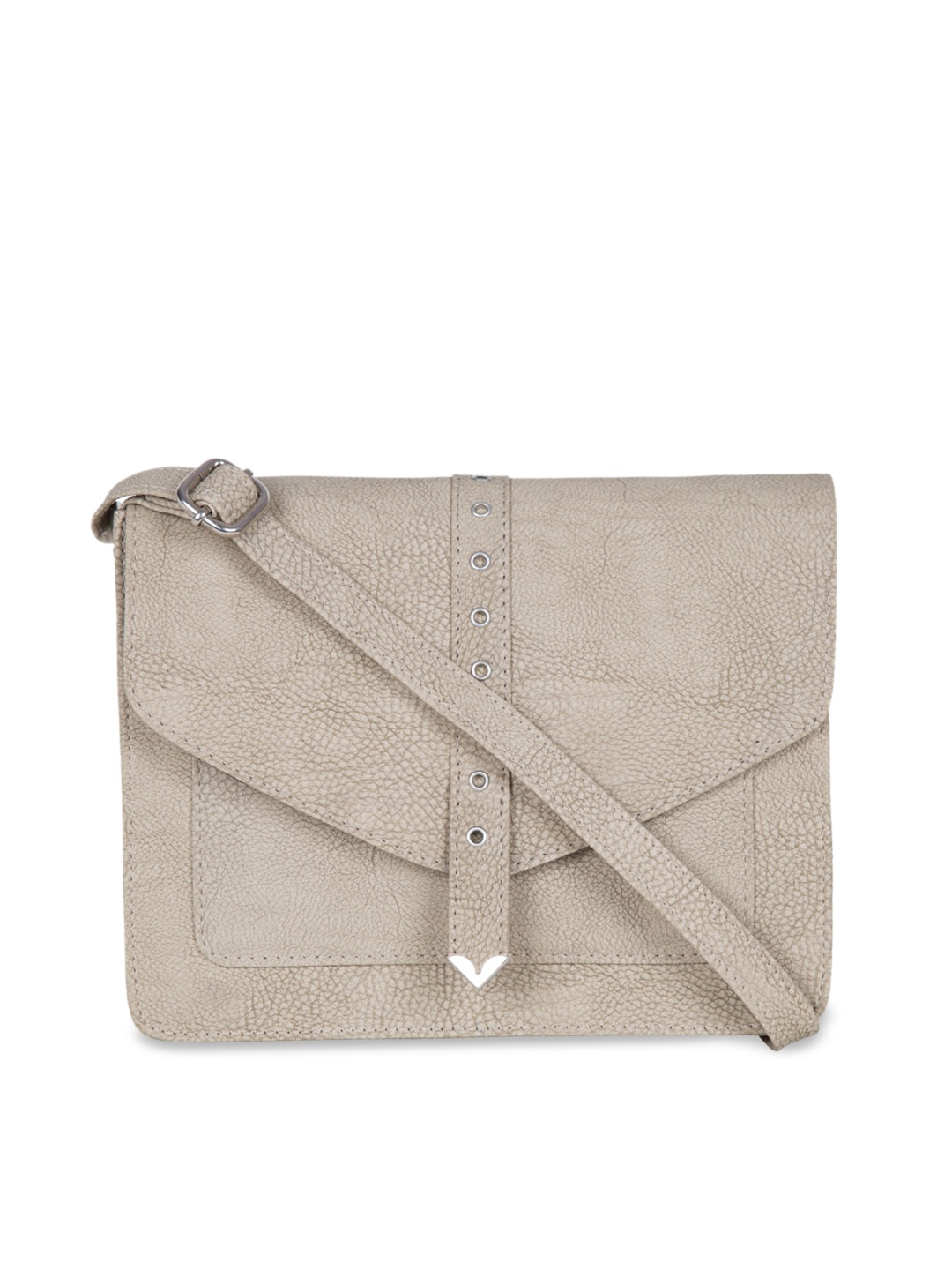

Bagsy Malone Women Textured Small Sling Bag, Beige