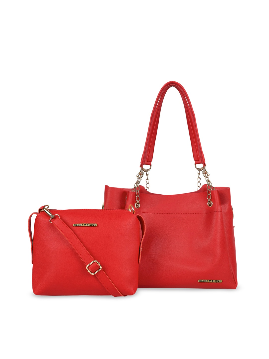 

Bagsy Malone Set of 2 Shopper Shoulder Bag, Red