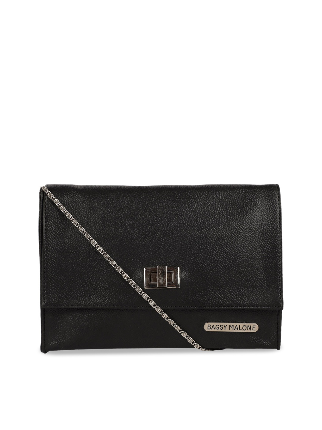 

Bagsy Malone Textured Pu Structured Sling Bag, Black