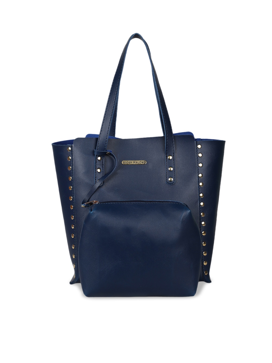 

Bagsy Malone Set Of 2 Pu Shopper Tote Bag, Navy blue