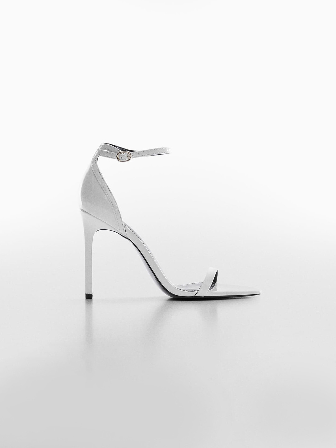 

MANGO Women Mid-Top Slim Heels, White