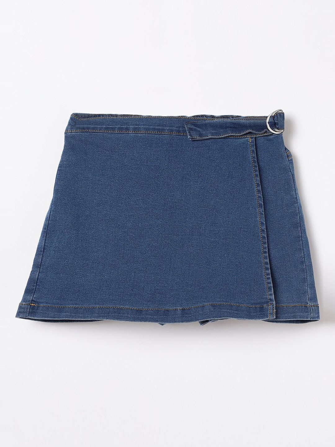 

Fame Forever by Lifestyle Girls Denim Cotton Skorts, Blue