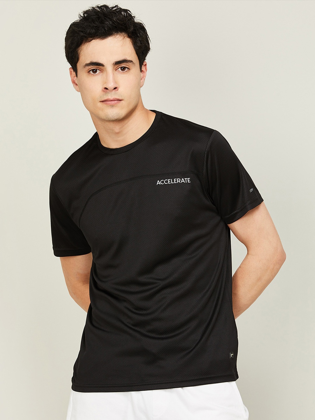 

Fame Forever by Lifestyle Self Design Round Neck Short Sleeves T-shirt, Black