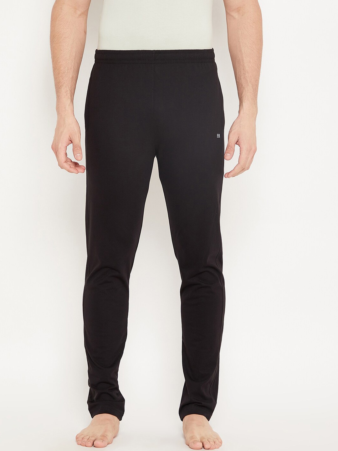 

Okane Men Mid-Rise Cotton Lounge Pants, Black