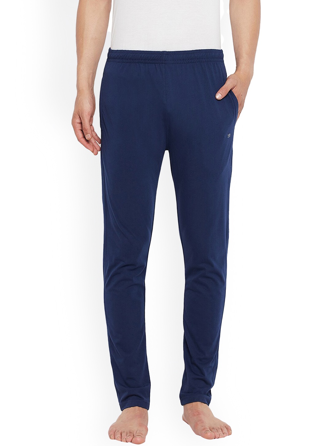 

Okane Men Mid-Rise Cotton Lounge Pant, Navy blue