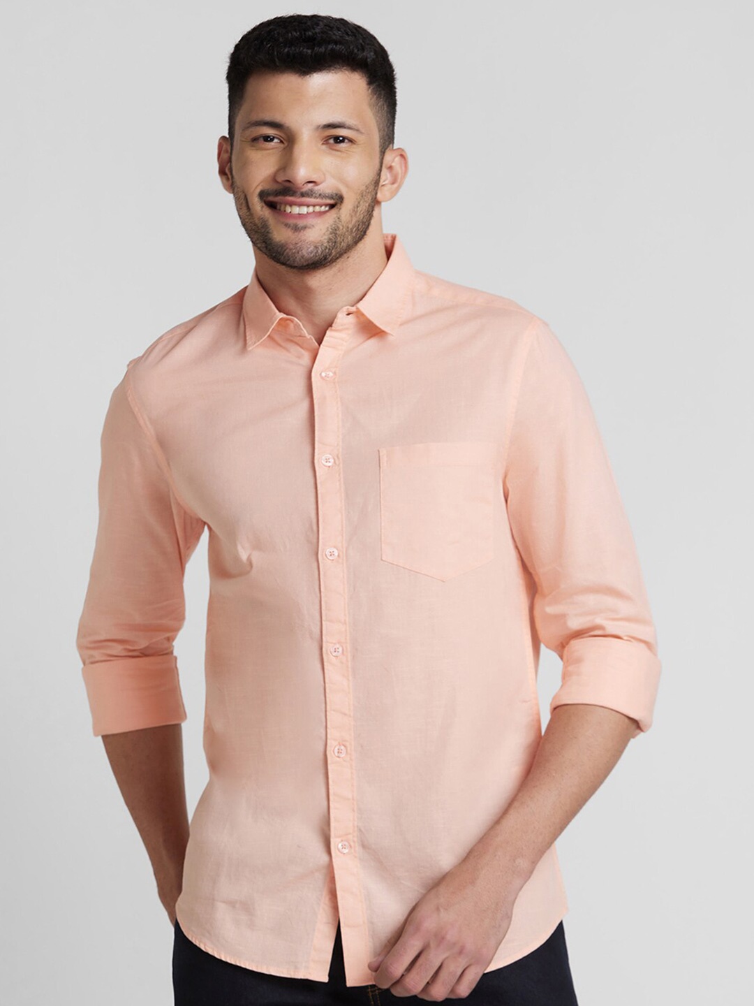 

Globus Spread Collar Pure Cotton Casual Shirt, Pink