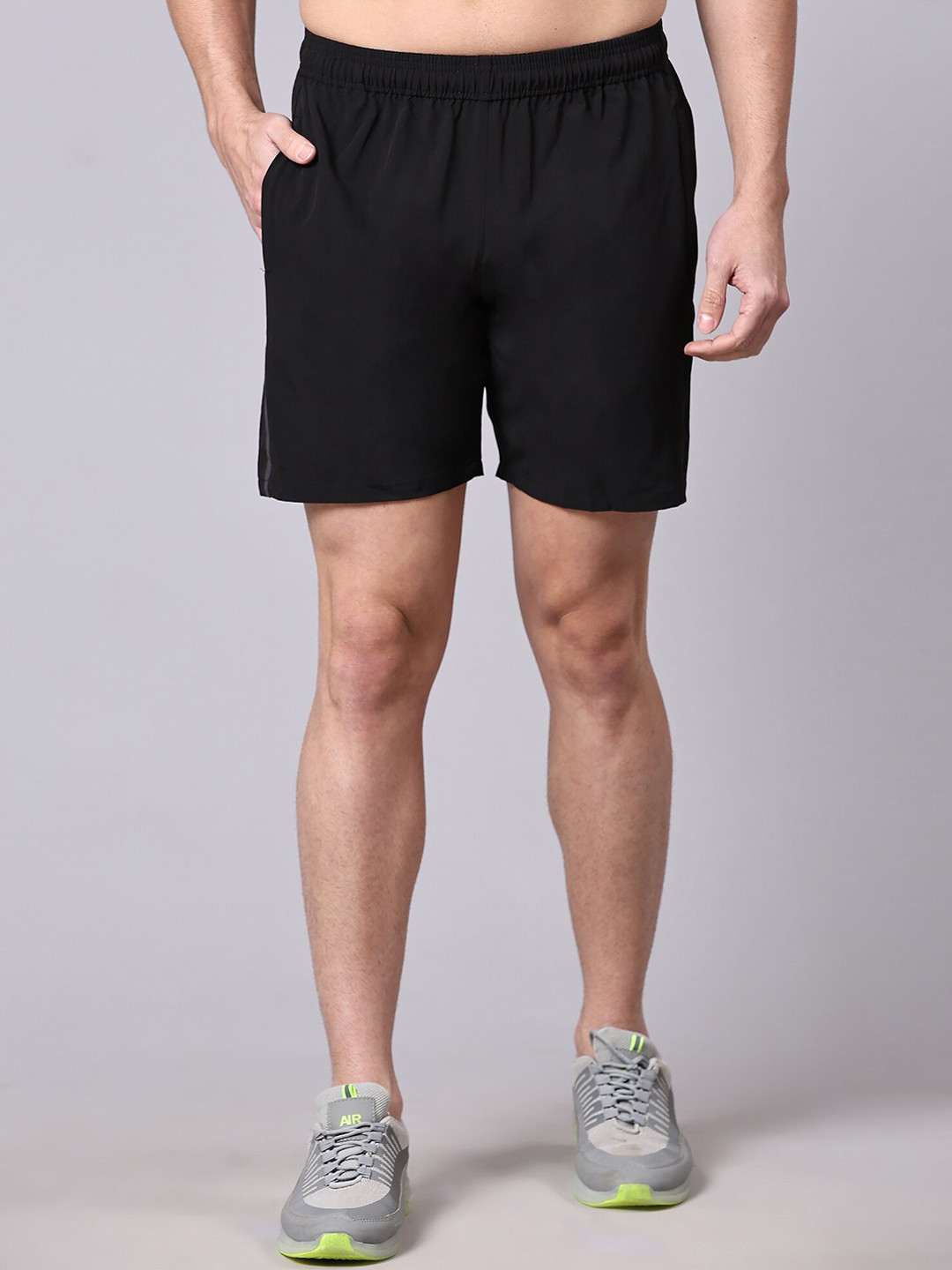 

Dpassion Men Running Shorts, Black