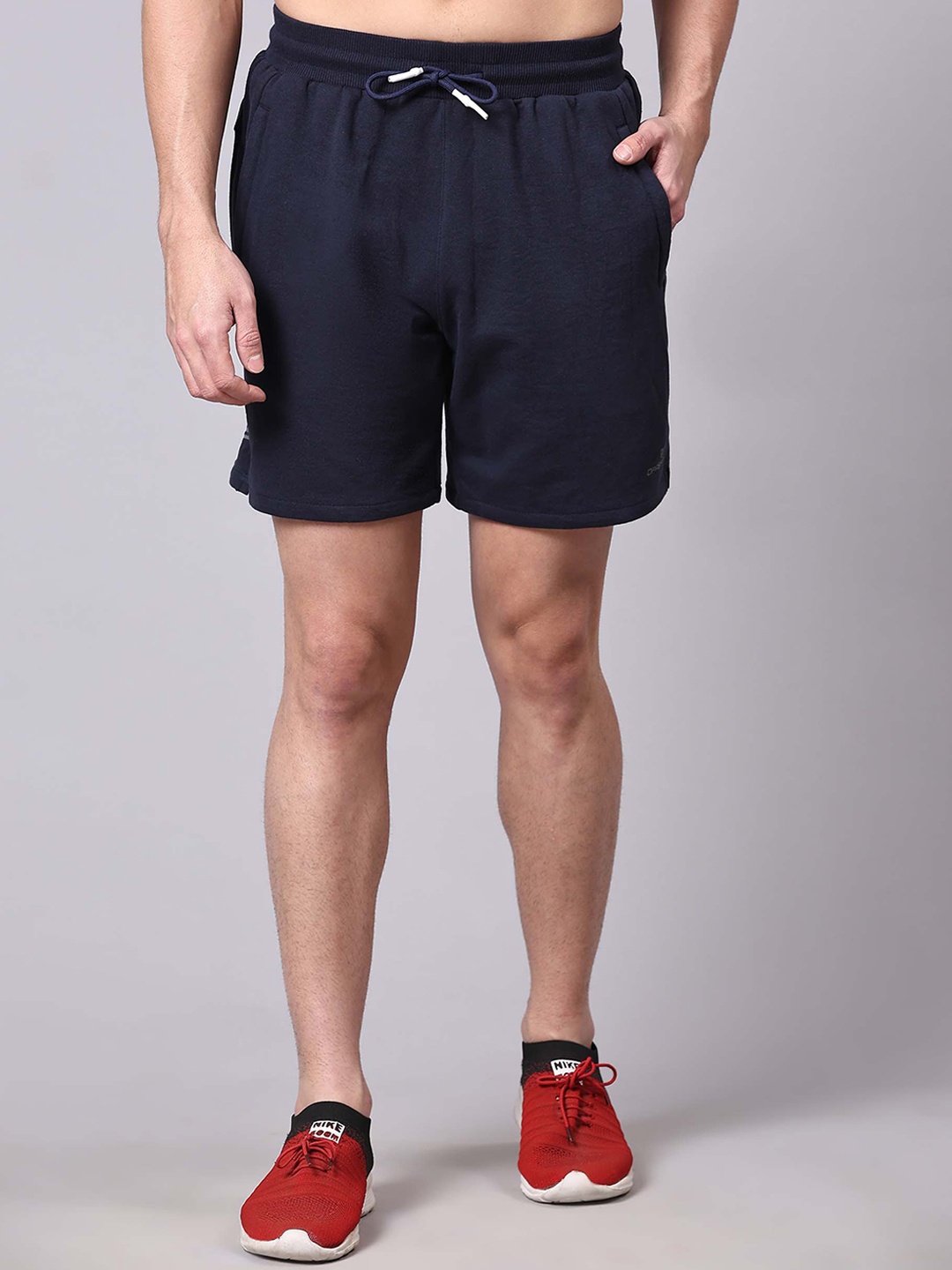 

Dpassion Men Running Sports Shorts, Navy blue