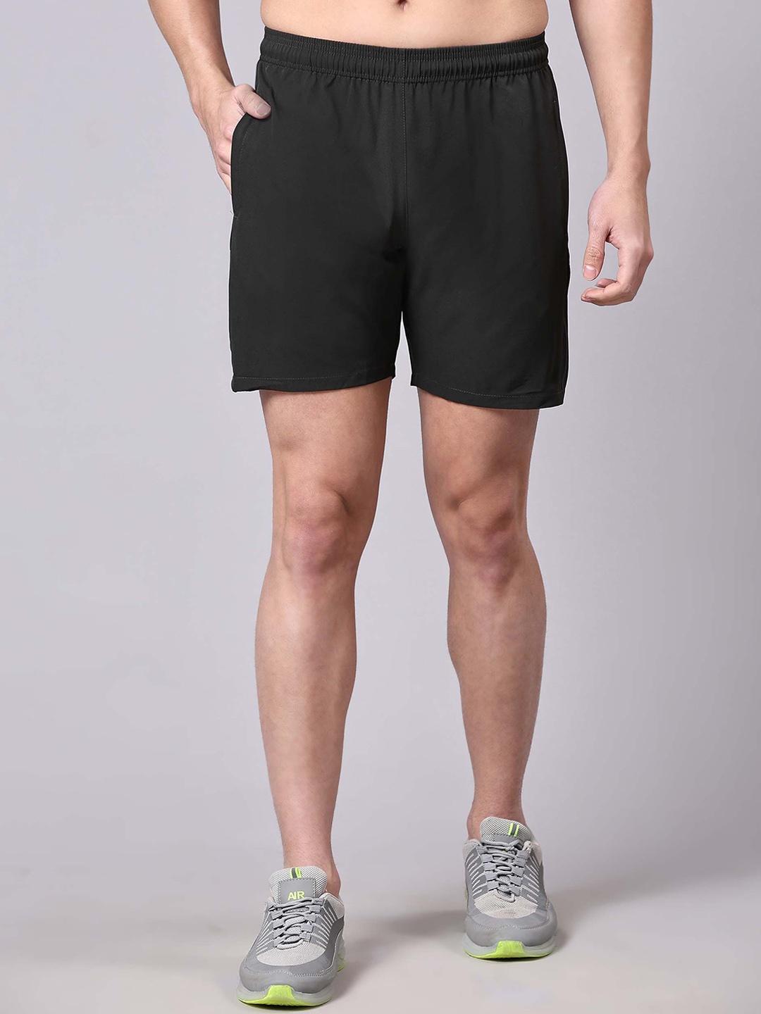 

Dpassion Men Running Sports Shorts, Olive