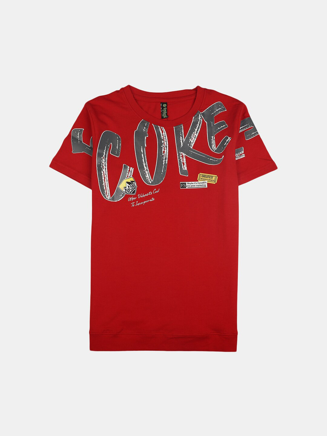 

V-Mart Boys Typography Printed Cotton T-shirt, Red