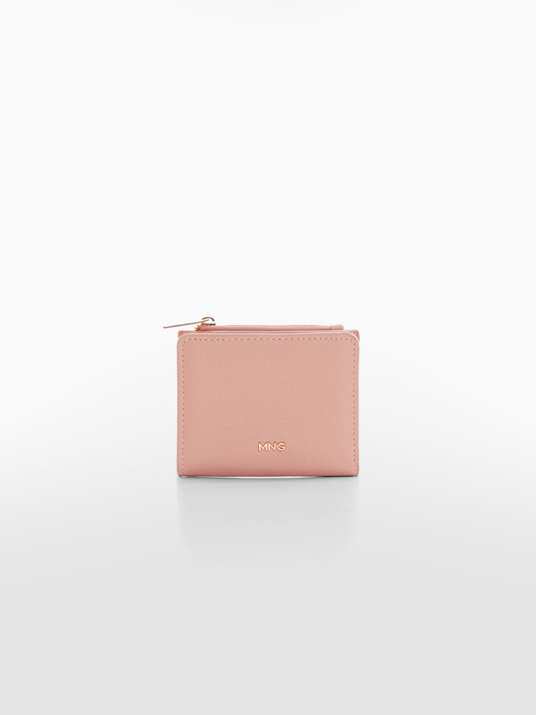 

MANGO Women Two Fold Wallet, Peach