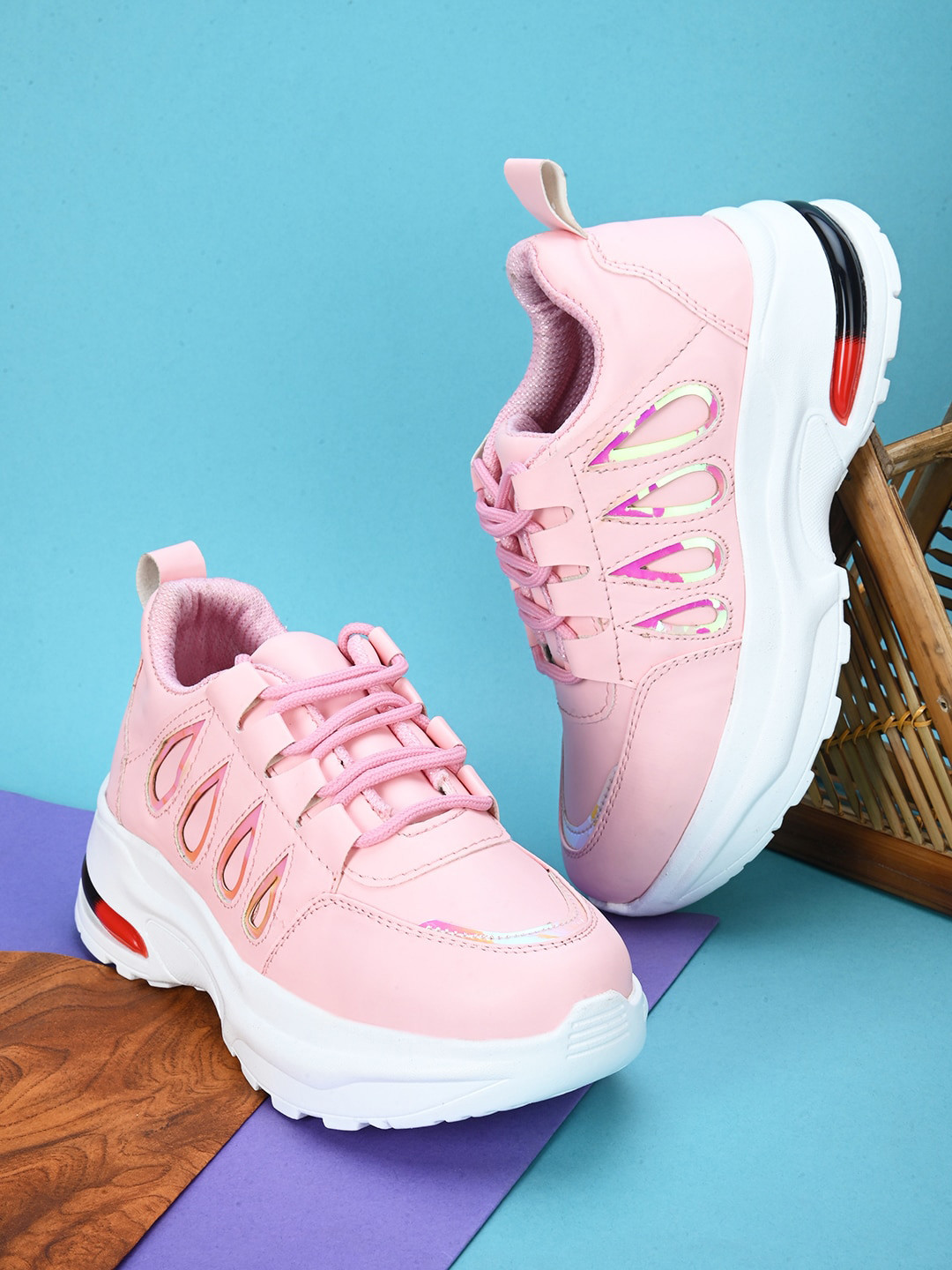 

Fentacia Women Lightweight Sneakers, Pink