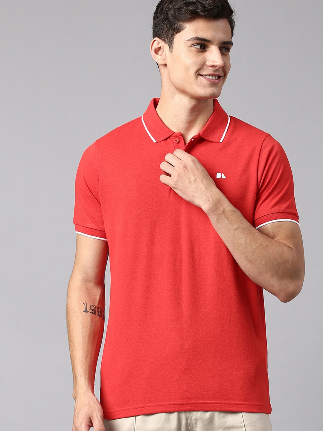 

Dennis Lingo Polo Collar Regular Fit T-shirt, Red