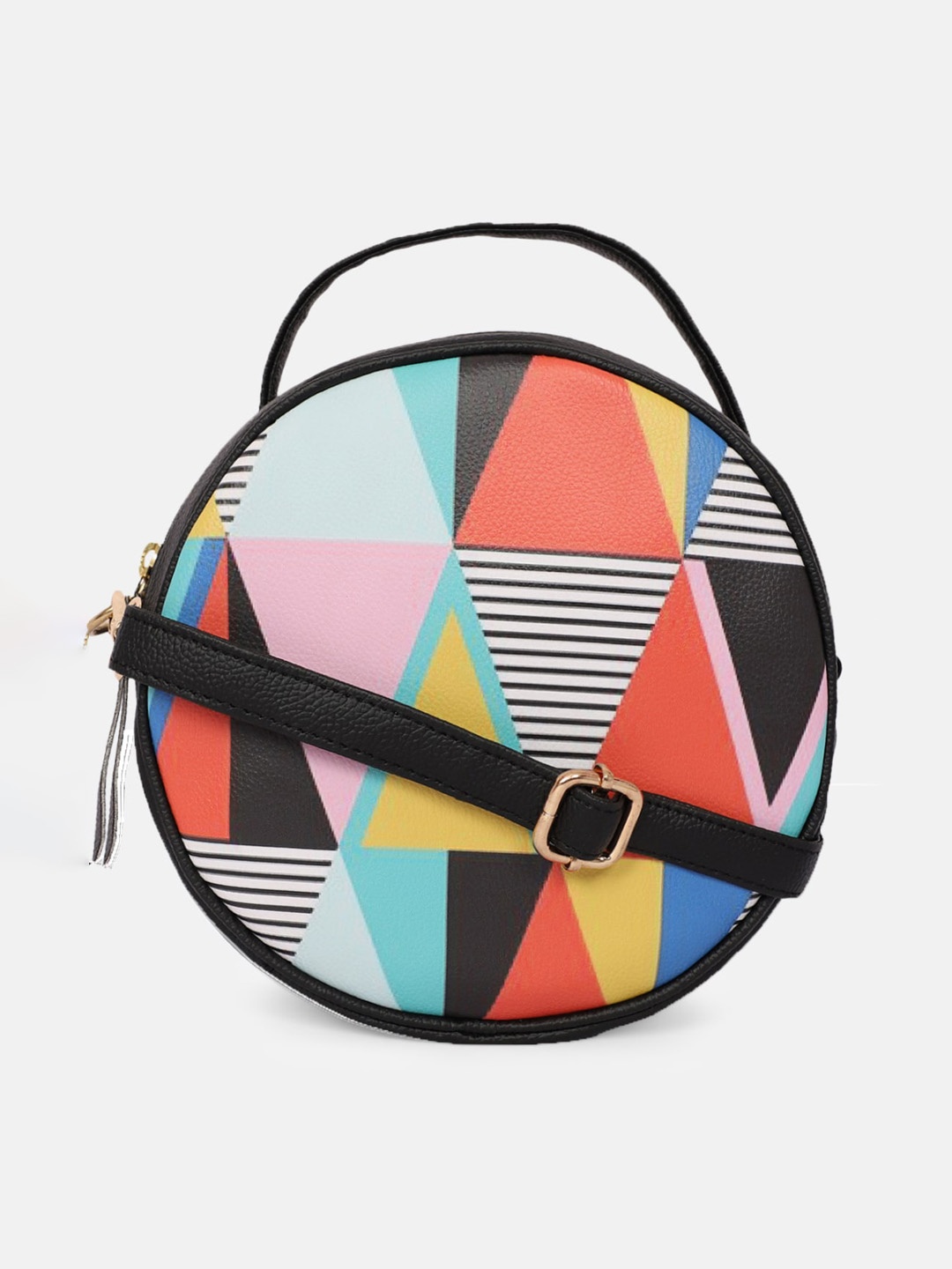 

Bagsy Malone Women Geometric Printed Sling Bag, Red