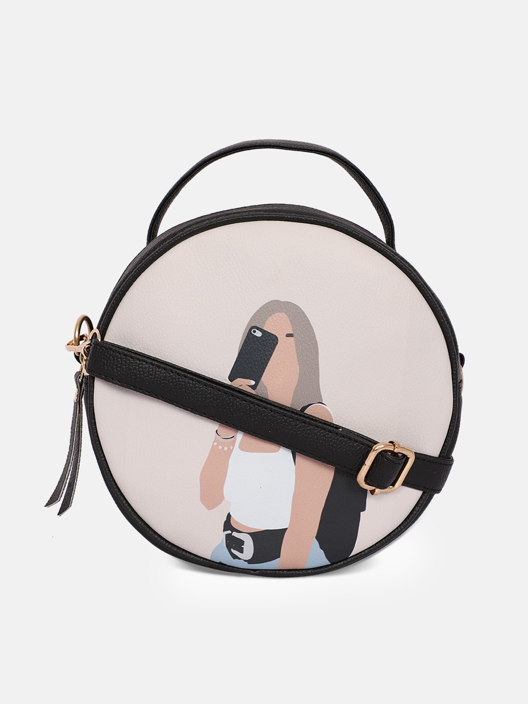 

Bagsy Malone Full Moon Printed Sling Bag, Grey