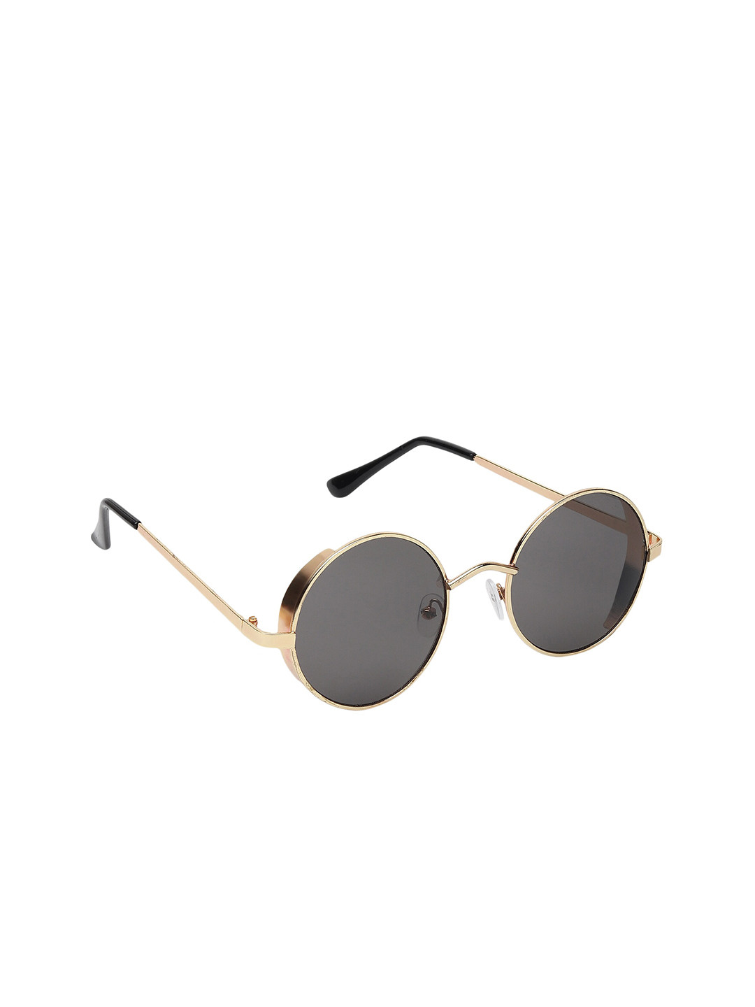 

CRIBA Full Rim Round Sunglasses with UV Protected Lens VCR_RND_CUP GRY-BLK, Grey