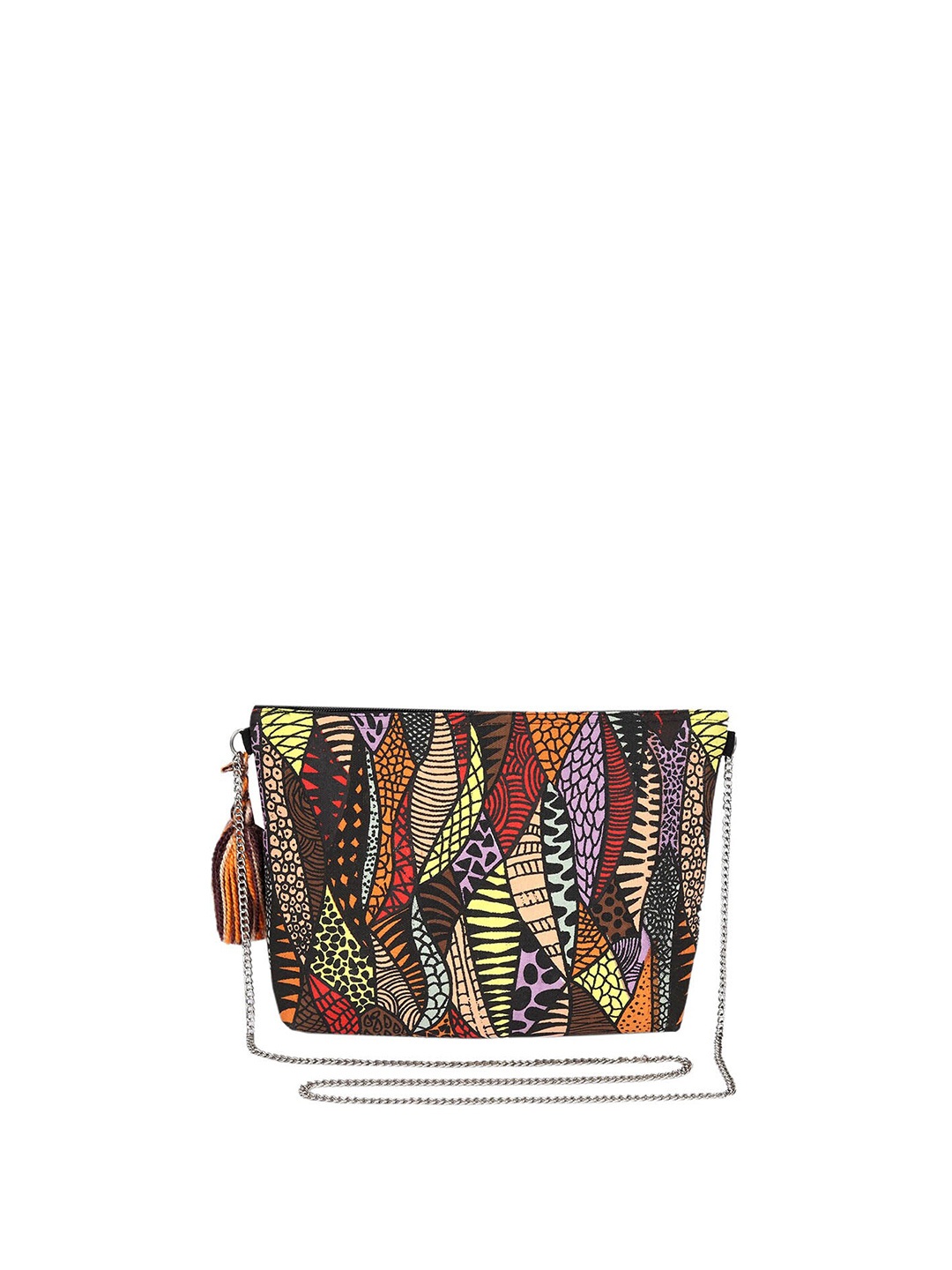 

REZZY Women Printed Purse Clutch, Brown
