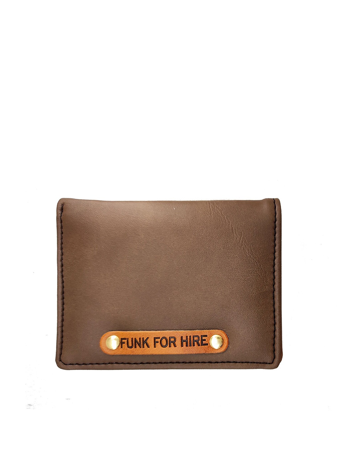 

Funk For Hire PU Water Resistant Two Fold Wallet, Brown