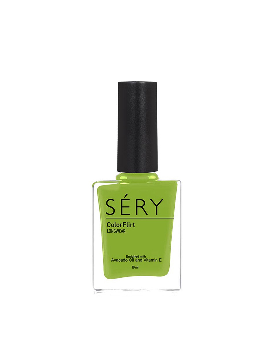 

SERY Colorflirt Longwear Glossy Nail Enamel with Vit E & Avacado Oil 10 ml - Rare-Bare, Green