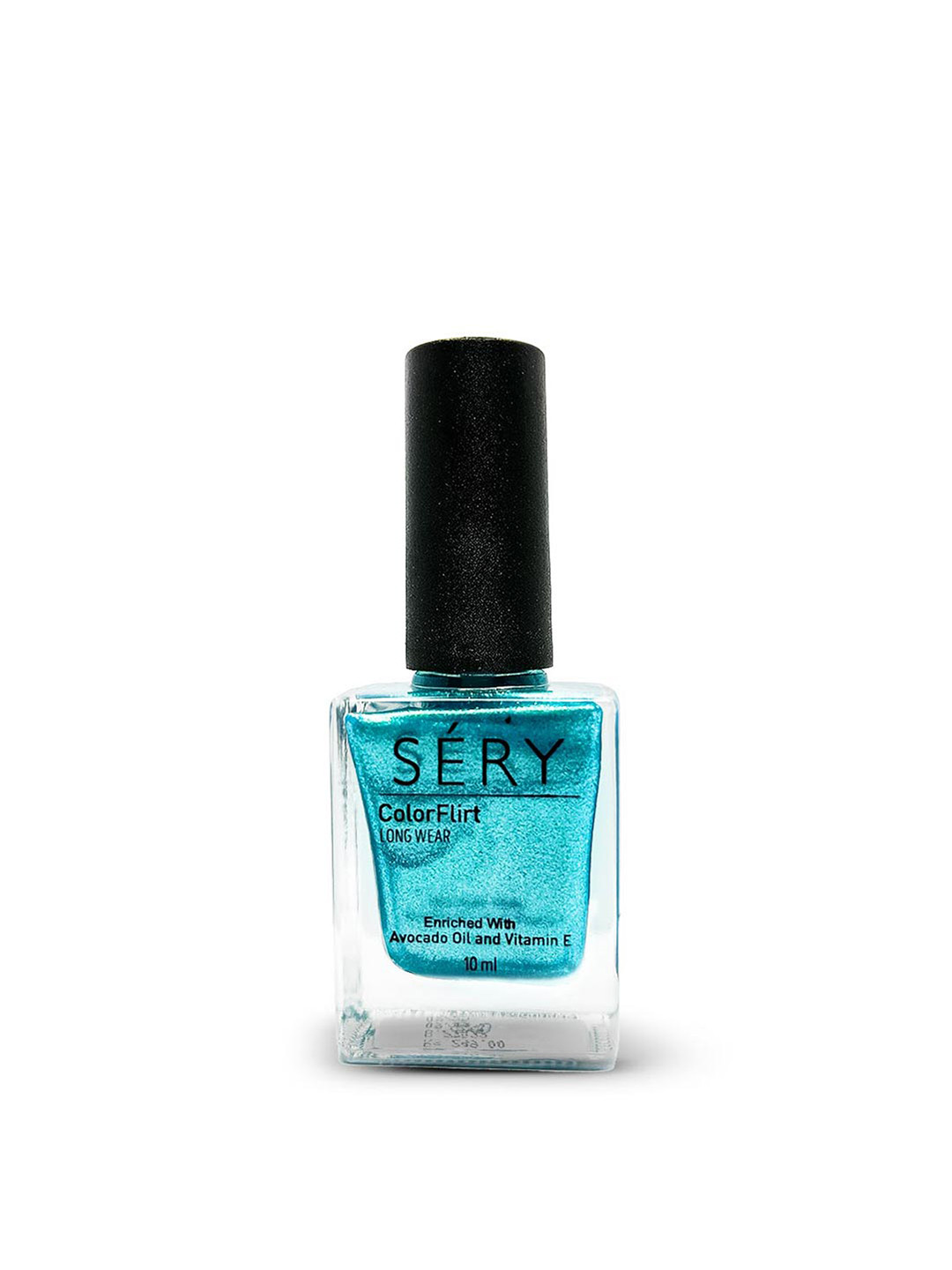 

SERY Colorflirt Celebration Quick-Dry Nail Polish with Avocado Oil 10 ml - Seafoam 01, Blue
