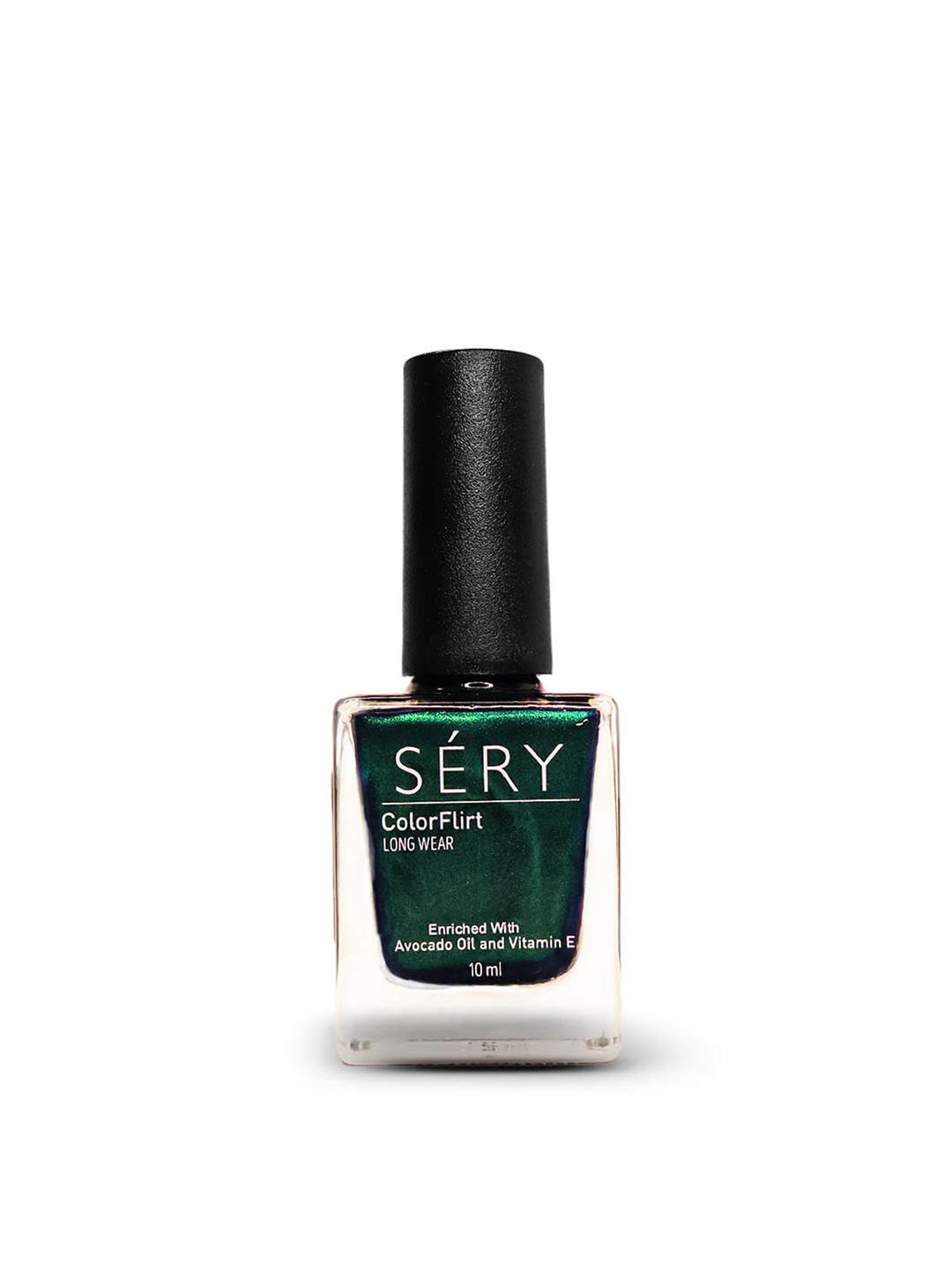 

SERY Colorflirt Celebration Quick-Dry Nail Polish with Avocado Oil 10 ml - Emerald 09, Green