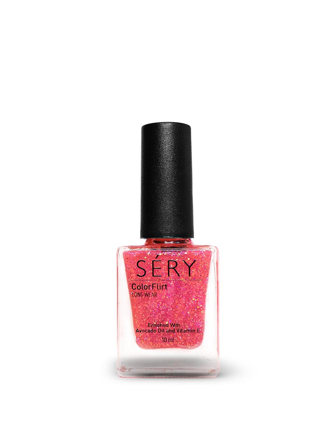 

SERY Colorflirt Celebration Quick-Dry Nail Polish with Avocado Oil 10 ml - Ecstatic 16, Pink