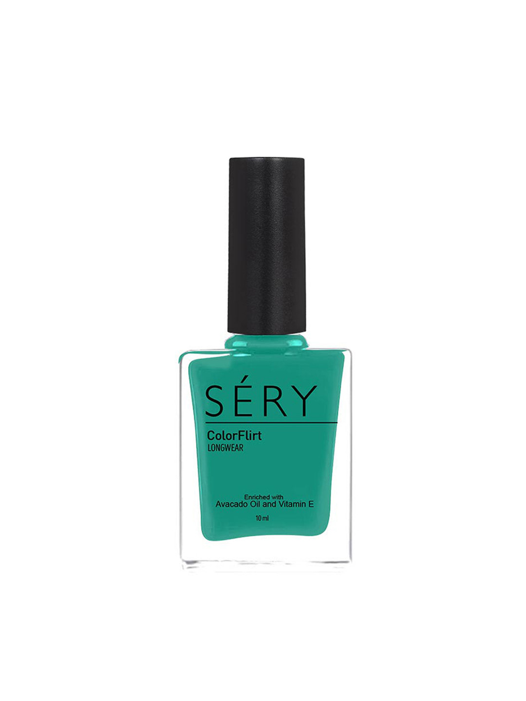 

SERY Colorflirt Celebration Collection Vitamin E Long Wear Nail Polish 10ml - Clear Bow, Green